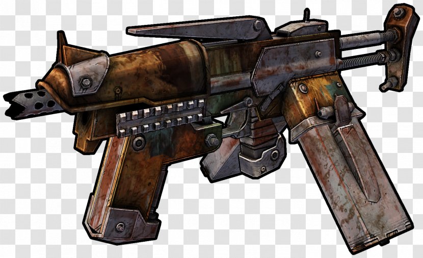 Borderlands 2 Weapon Firearm Revolver - Watercolor Transparent PNG