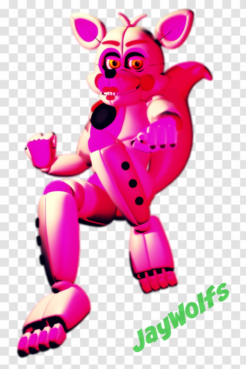 Five Nights At Freddy's Fan Art Night Two Three - Toy - Gift Pink Transparent PNG