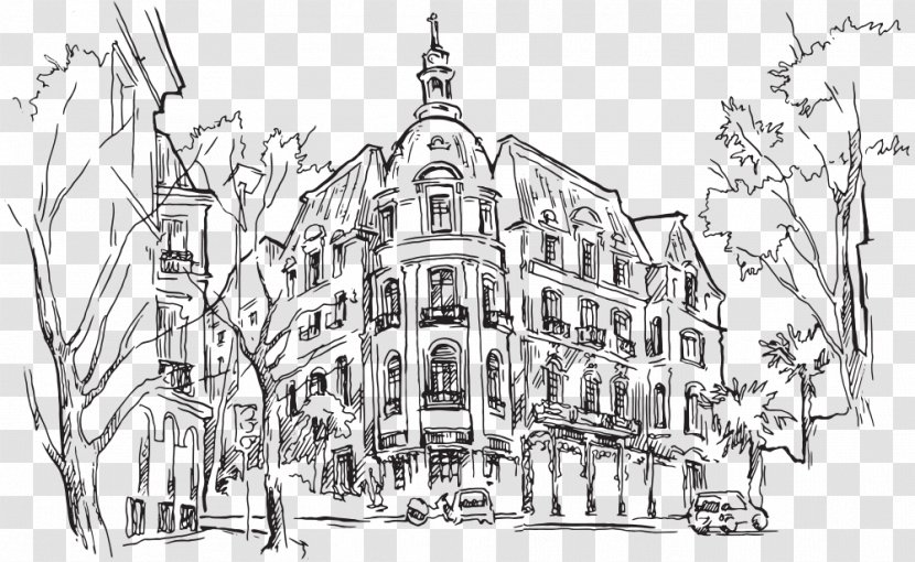 Prague Drawing Vector Graphics Illustration Sketch - Dubrovnik Old Town Croatia Transparent PNG