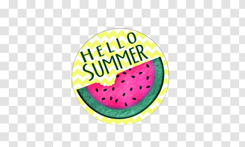 Sticker Zazzle Watermelon Citrullus Lanatus Decal - Hand Painted Summer Hello Transparent PNG