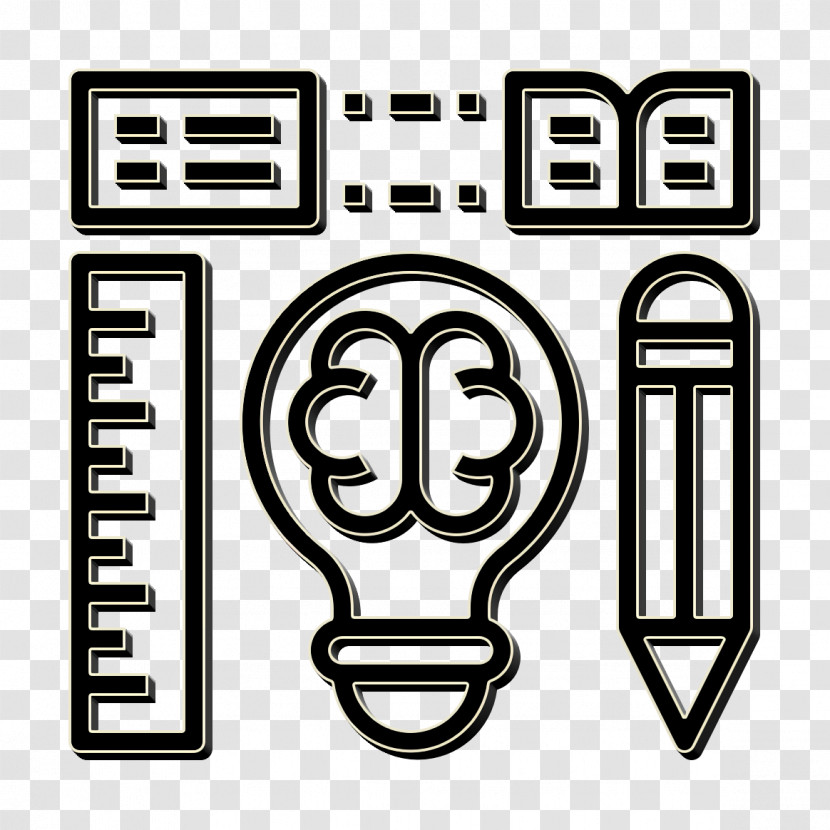 Book And Learning Icon Creativity Icon Brain Icon Transparent PNG