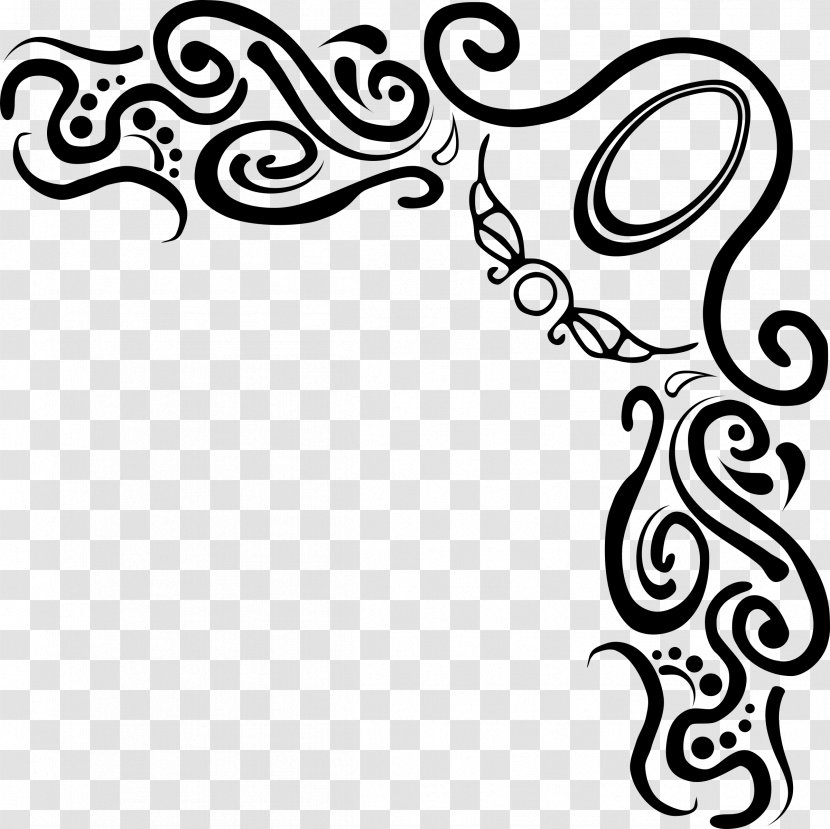 Clip Art - Byte - Corner Flourish Cliparts Transparent PNG