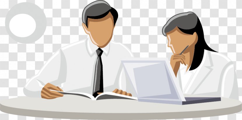 Business Service Virtual Office Clip Art - White Collar Worker - Men Women Transparent PNG
