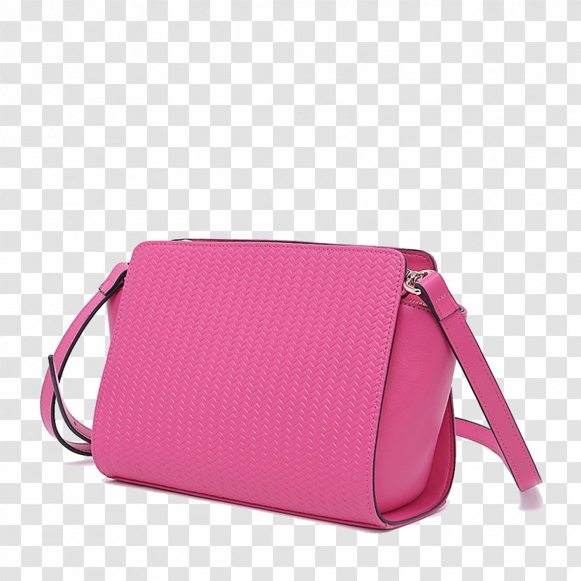 Handbag Pink Messenger Bag - Women Transparent PNG