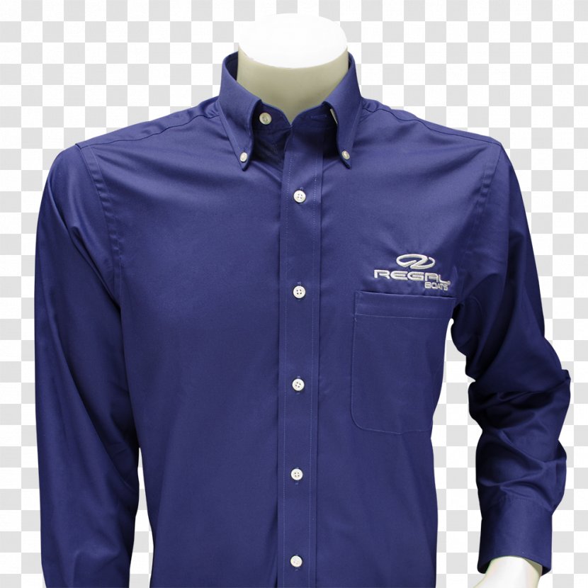 Jacket Dress Shirt T-shirt Blue Blouson - Lining - Up Button Transparent PNG