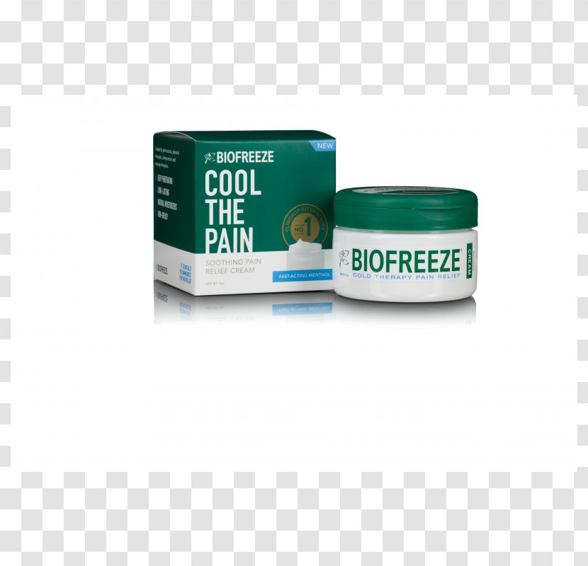 Cream Biofreeze Topical Medication Skin Care Gel - CREAM JAR Transparent PNG