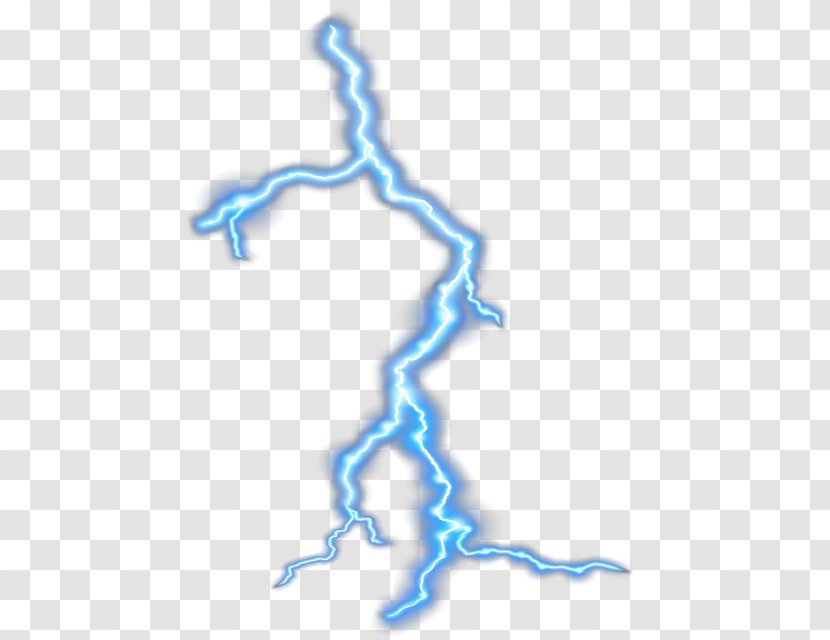 Clip Art Lightning Thunderstorm Blue - Electric Transparent PNG