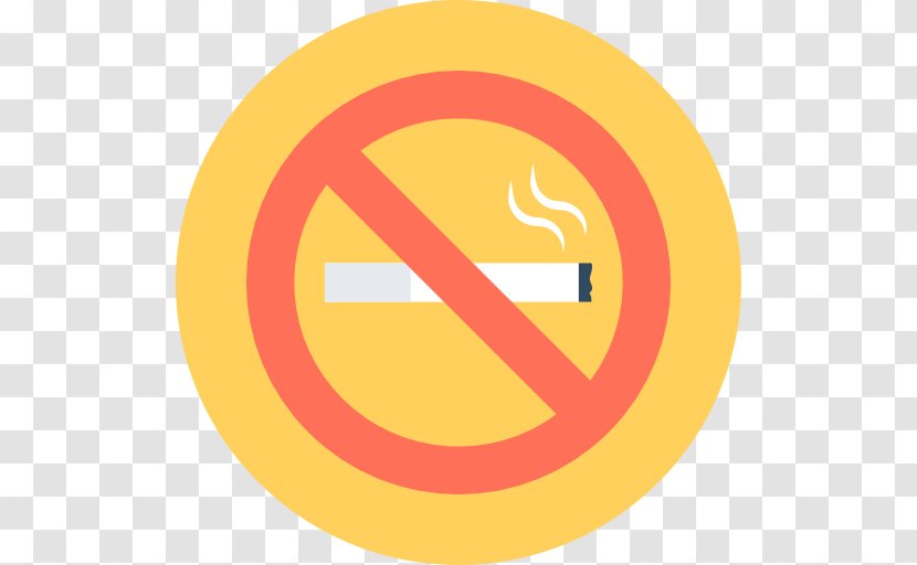 Tobacco Smoking Hotel Health Care Ban - Orange - No Transparent PNG