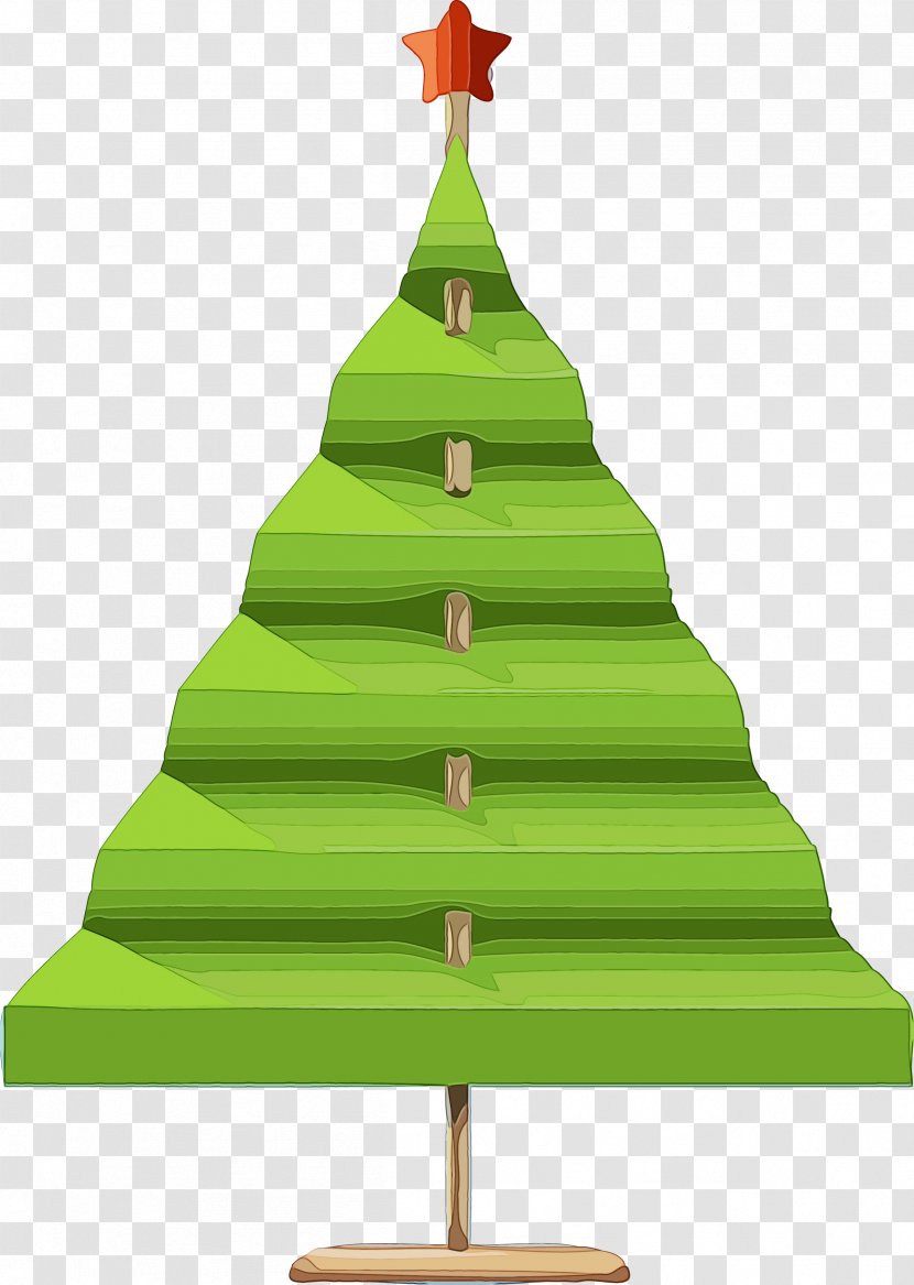 Christmas Tree - Wet Ink - Conifer Transparent PNG