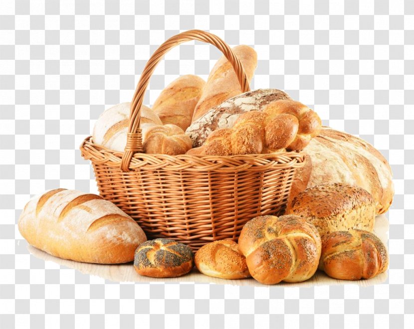 Bakery Panini Small Bread Clip Art - Cereal - Basket Material Free To Pull Transparent PNG