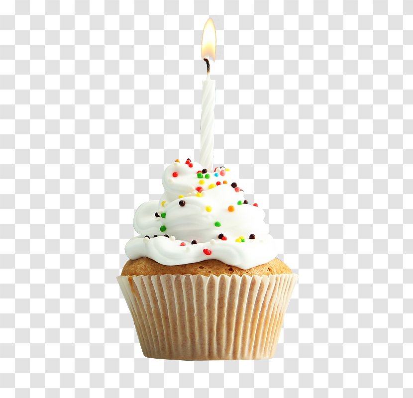 Cupcake Birthday Cake Decorating - Buttercream - Candlelight Button Transparent PNG