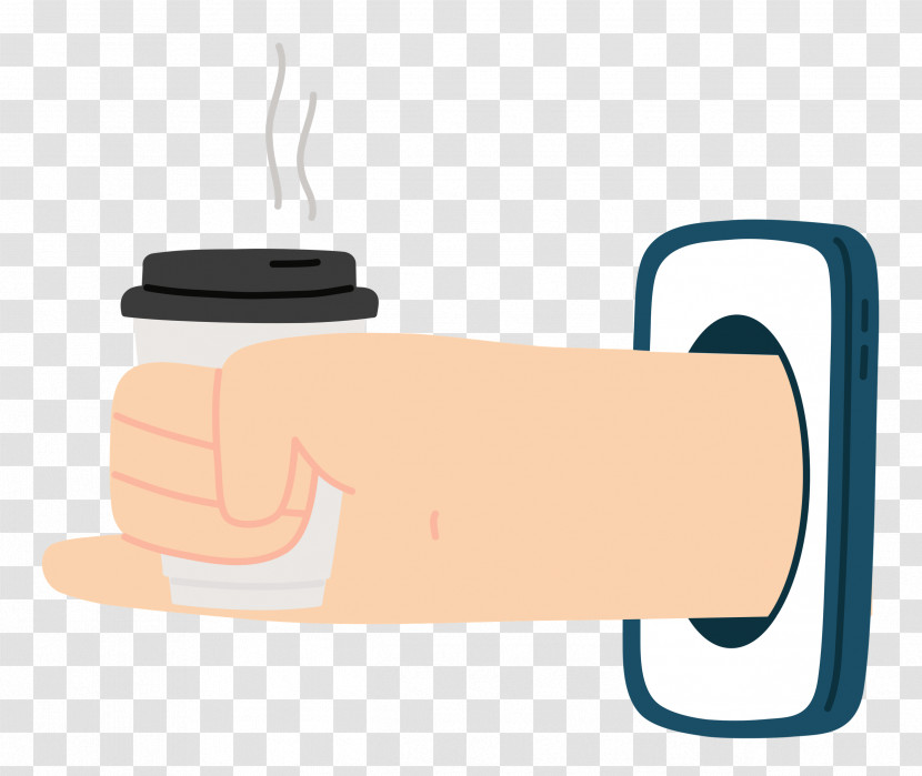 Hand Holding Coffee Hand Coffee Transparent PNG