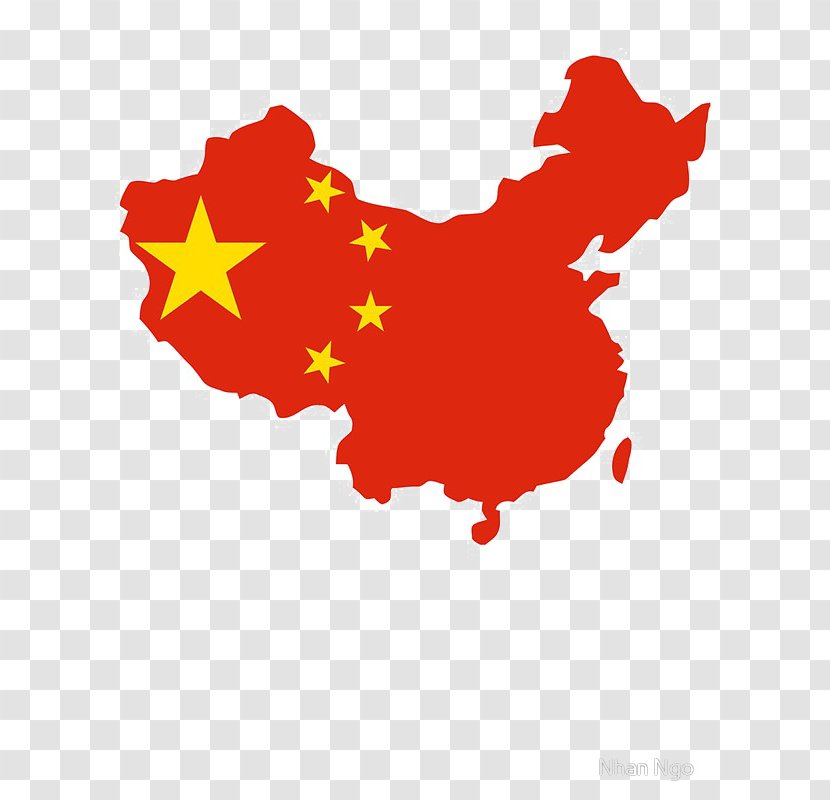 Flag Of China World Map - Art Transparent PNG