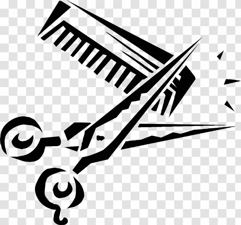 Comb Hair-cutting Shears Scissors Clip Art - Watercolor Transparent PNG