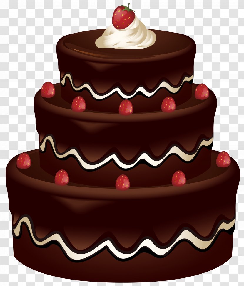 Chocolate Cake Birthday Red Velvet Clip Art - Fondant Icing - Image Transparent PNG