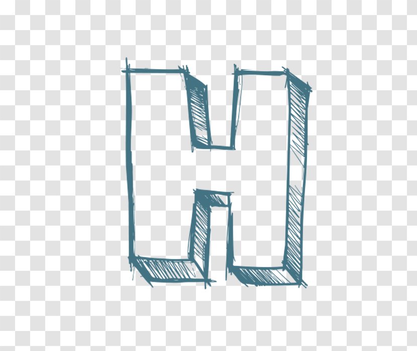 Letter H Font - M - Blue Transparent PNG