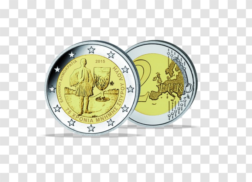 2 Euro Commemorative Coins Coin Transparent PNG