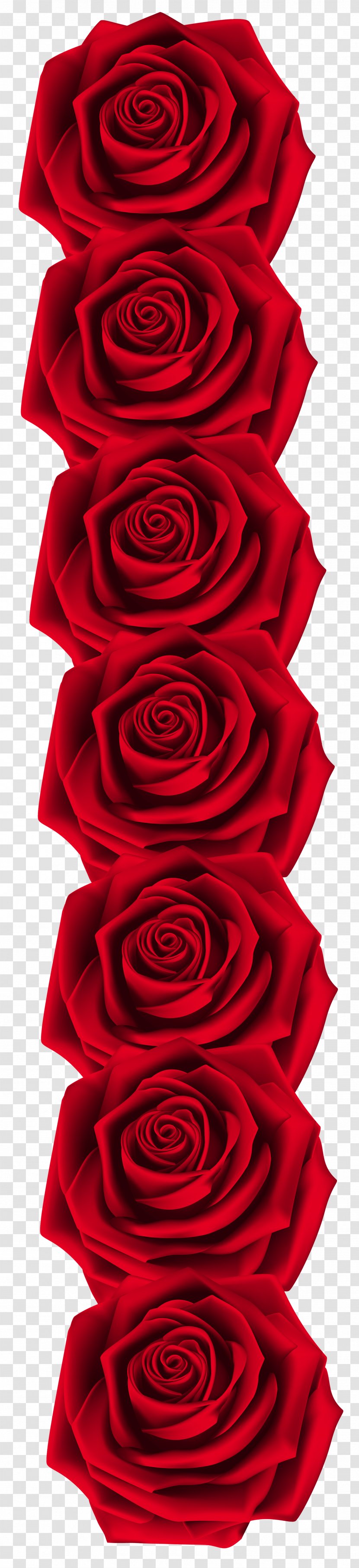 Garden Roses Clip Art - Cut Flowers - Red Decoration Transparent Image Transparent PNG