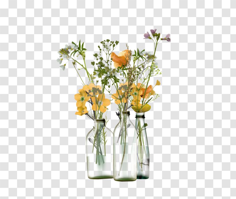 Floral Design Vase Glass - Flowering Plant Transparent PNG