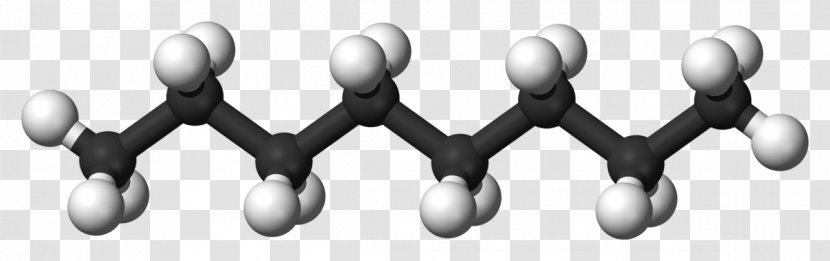 Octane Ball-and-stick Model Butane Space-filling Structural Formula - Spacefilling - Threedimensional Space Transparent PNG