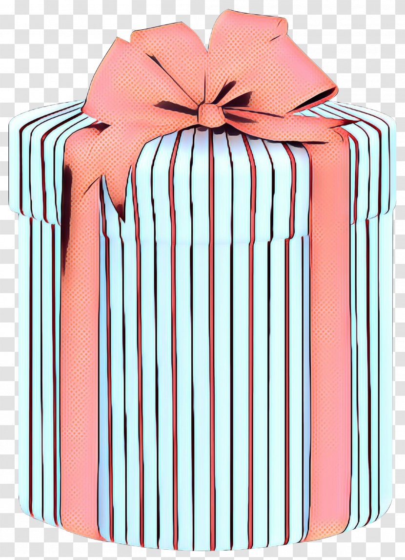 Vintage Background - Pop Art - Peach Gift Wrapping Transparent PNG