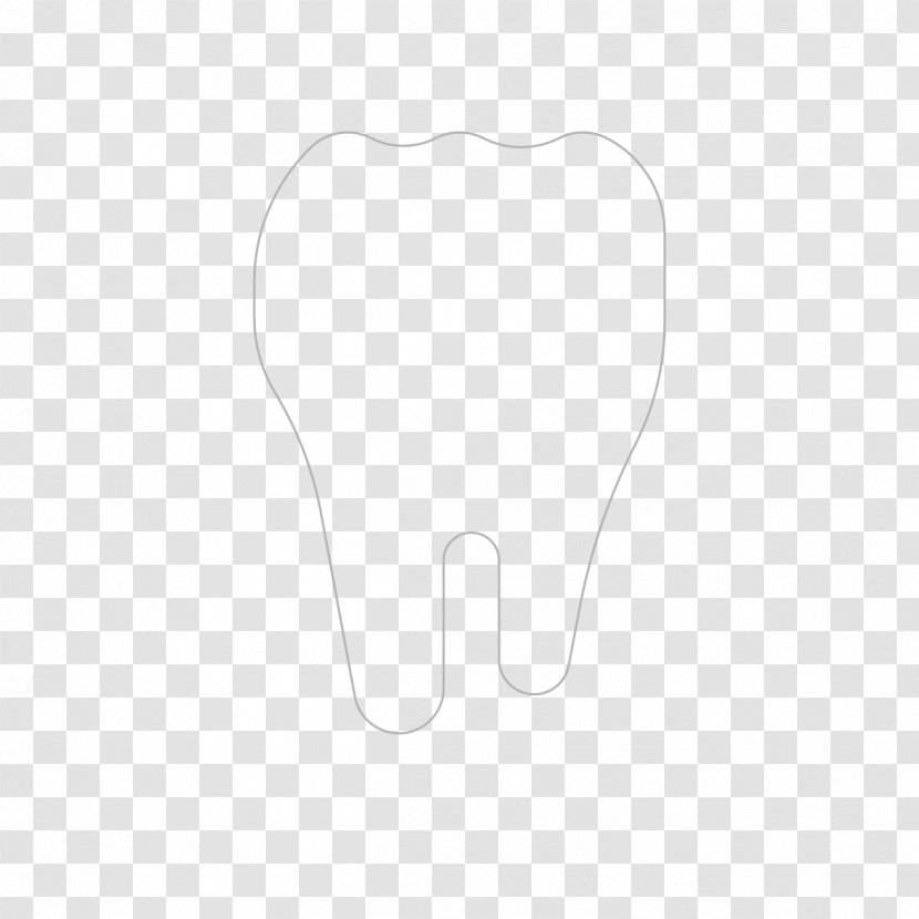 Tooth Black & White - Frame - M Jaw Product Design FontBic Graphic Transparent PNG