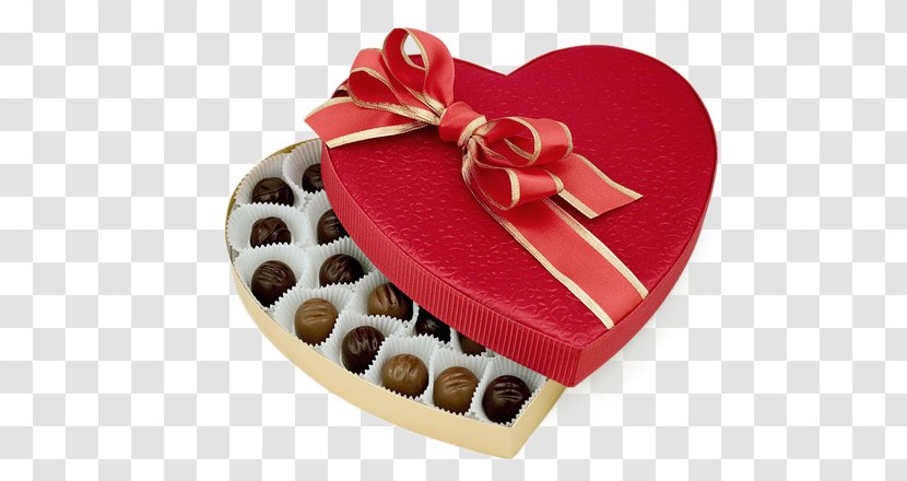 Chocolate Truffle Valentine's Day Bonbon Candy - National Hugging - Gift Box Transparent PNG