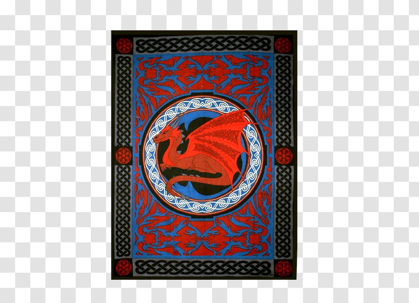 Tapestry Welsh Dragon Textile Celts Transparent PNG