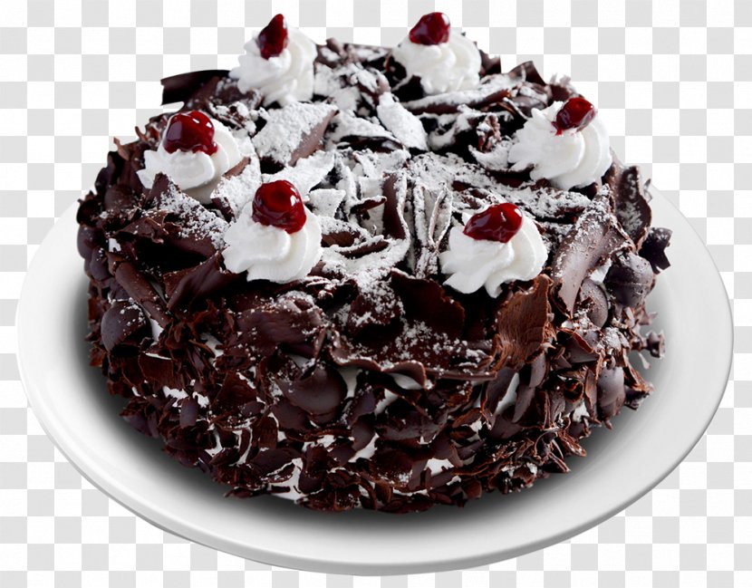 Flourless Chocolate Cake Black Forest Gateau Sachertorte - Toppings Transparent PNG