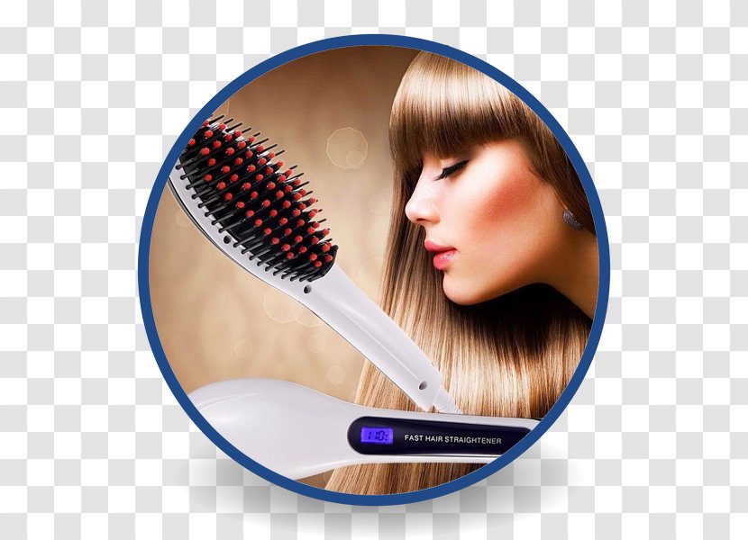 Hair Iron Comb Straightening Hairbrush Beauty Parlour - Eyelash Transparent PNG