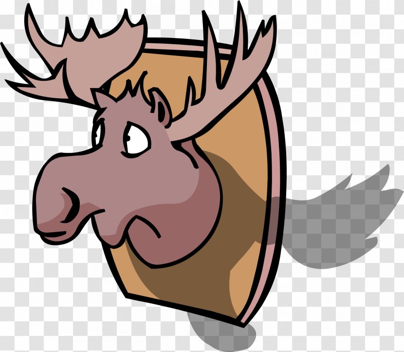 Moose Clip Art Cartoon Deer - Clipart Transparent PNG