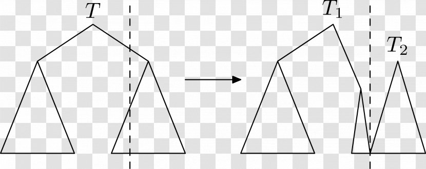 Drawing Triangle Circle /m/02csf - Monochrome - Split Transparent PNG