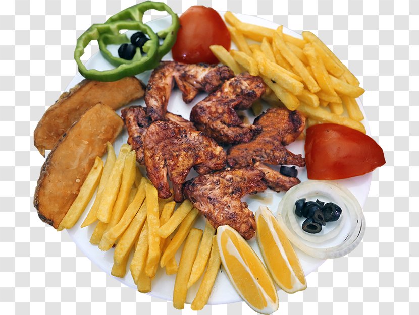 French Fries Souvlaki Mixed Grill Kebab Chicken And Chips - Junk Food Transparent PNG
