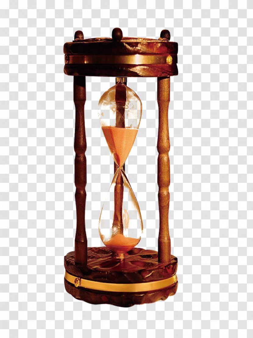 Hourglass Time Gold - Vector Transparent PNG