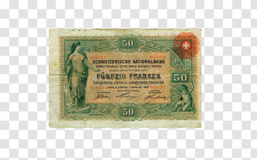 Banknote Switzerland Swiss Franc National Bank Transparent PNG