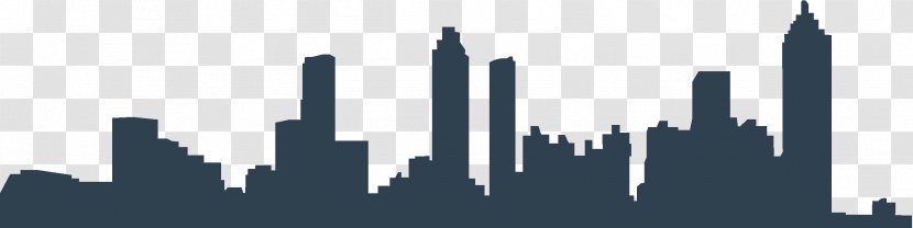 Atlanta Skyline Silhouette Drawing Transparent PNG