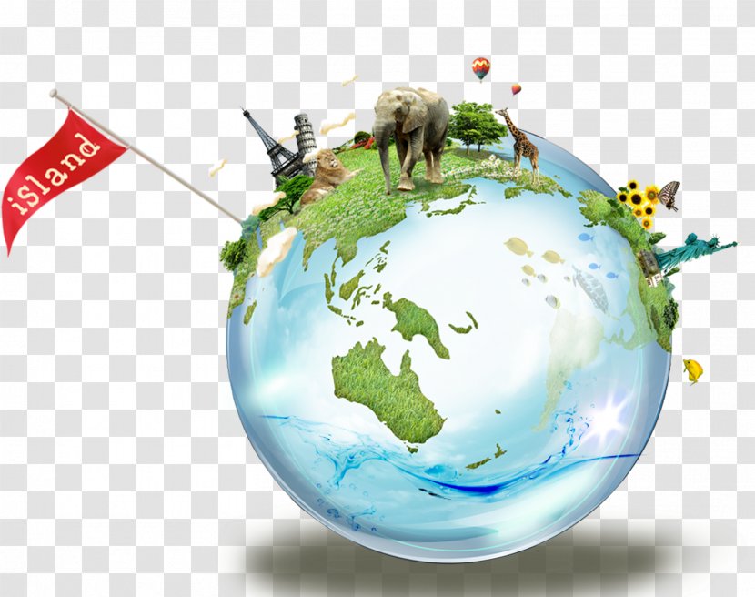 AceadviceTRAVEL Business Internet Booking Engine - Globe - Beautiful Green Earth Flag Character Transparent PNG