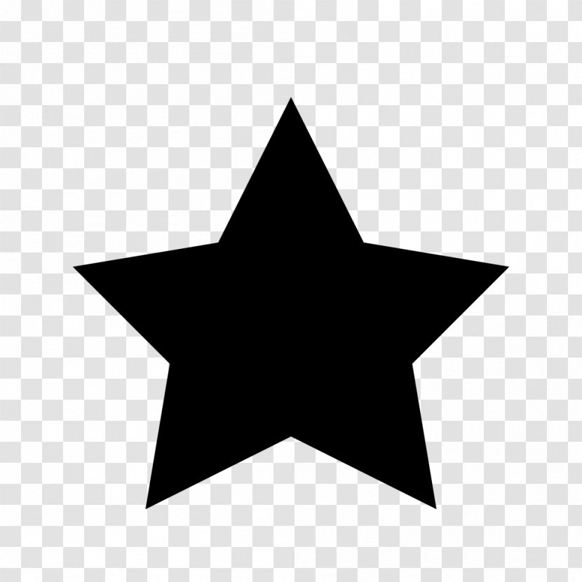 Star Clip Art - Black And White - Starred Transparent PNG