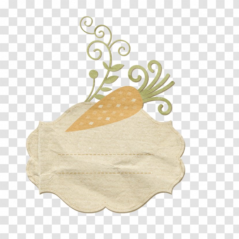 Juice Paper Carrot Clip Art - Beige - Carrots Label Transparent PNG