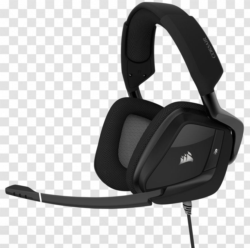 Corsair VOID PRO RGB 7.1 Surround Sound Headset Headphones Dolby Headphone - Technology Transparent PNG