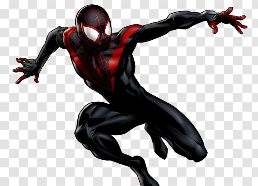 Spider-Man Marvel: Avengers Alliance Spider-Verse Venom Ultimate Marvel - Miles Morales Transparent PNG