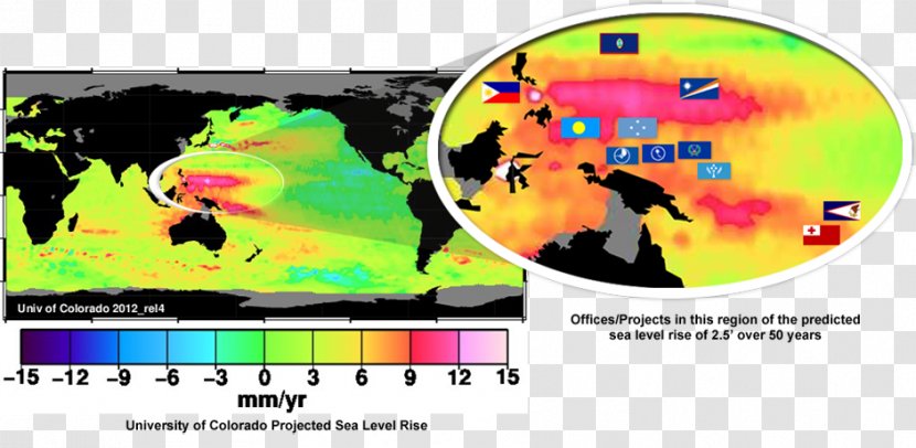 Sea Level Rise Map Tide Gauge Transparent PNG