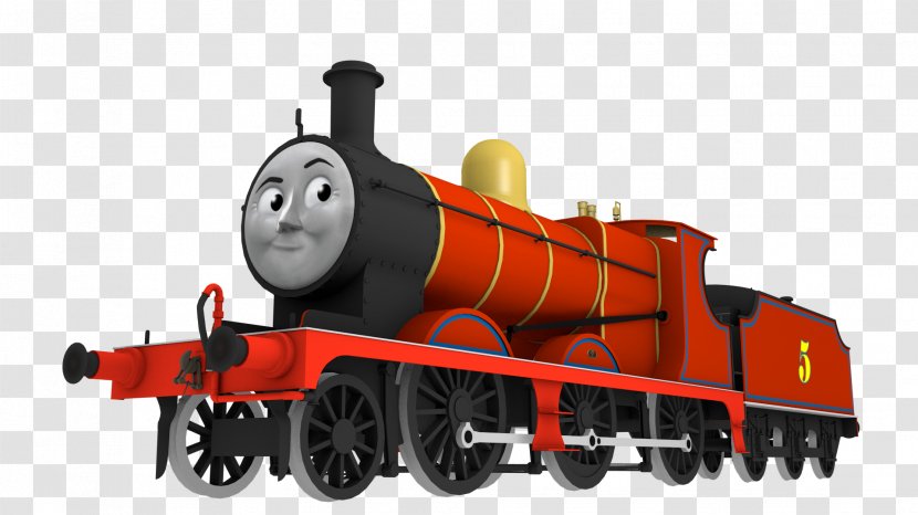 James The Red Engine Thomas Edward Blue Toby Tram Sodor - Toy - Train Transparent PNG