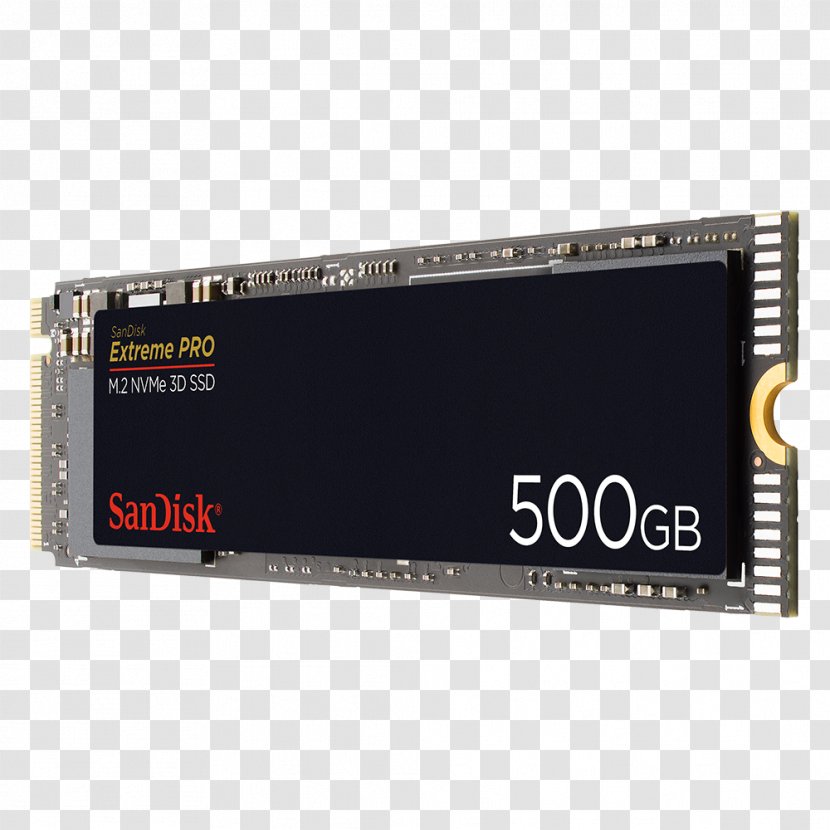 MacBook Pro Solid-state Drive NVM Express SanDisk Extreme PRO M.2 NVMe 3D SSD - Electronic Device - 5 X 1000 Transparent PNG