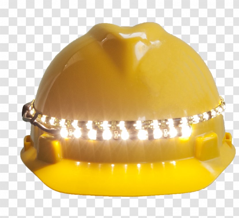 Hard Hats Light-emitting Diode Lumen Yellow - Sombrero - Light Transparent PNG
