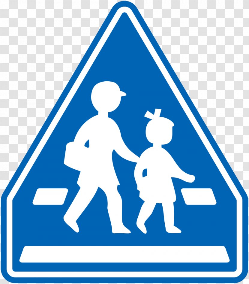 Japan Pedestrian Crossing Traffic Sign Transparent PNG