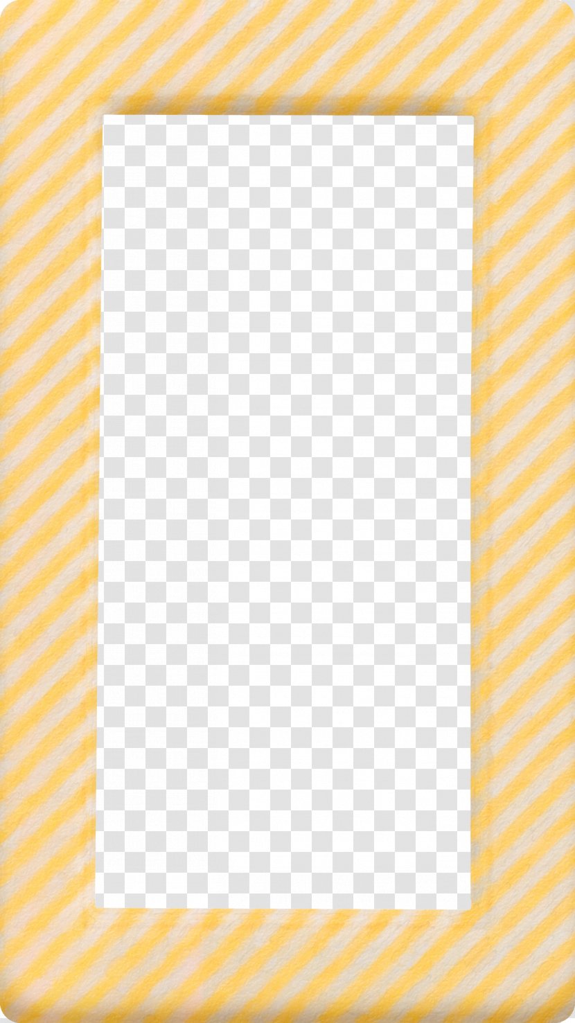 Paper Picture Frame Yellow Pattern - Orange Transparent PNG
