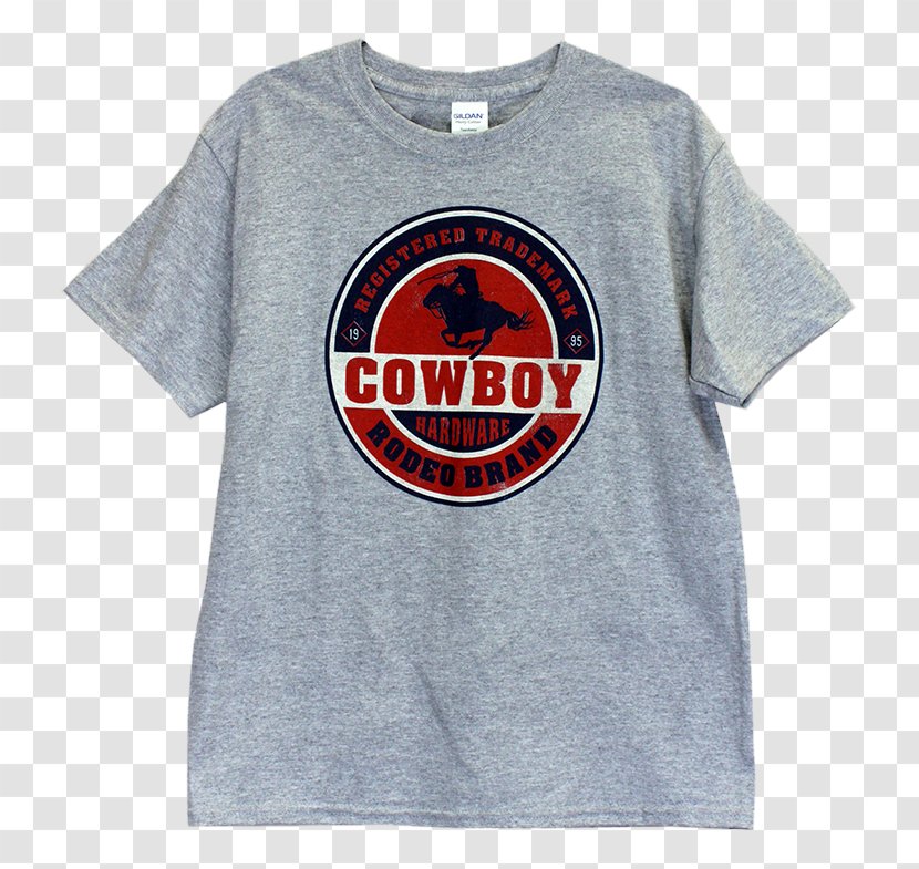 T-shirt Logo Sleeve Font - Red - Rodeo Cowboy Transparent PNG