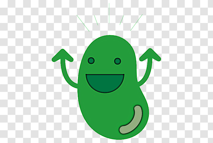 Green Facial Expression Smile Cartoon Logo Transparent PNG
