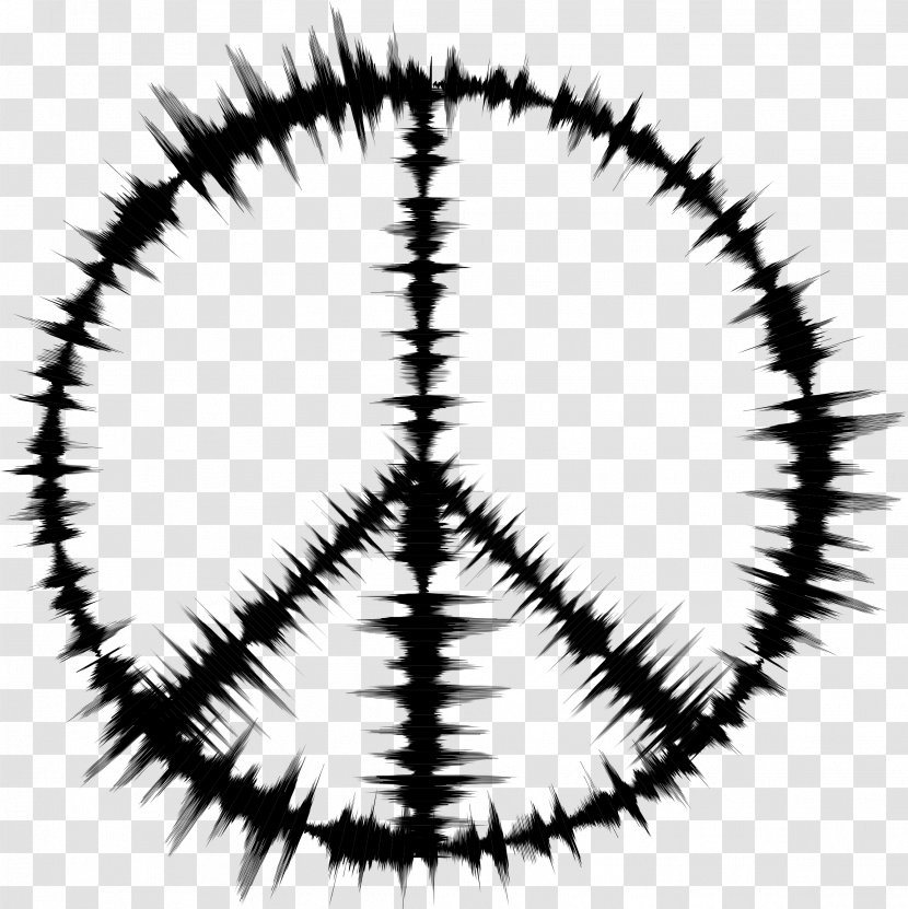 Peace Symbols Drawing Clip Art - Royaltyfree - Sound Wave Transparent PNG